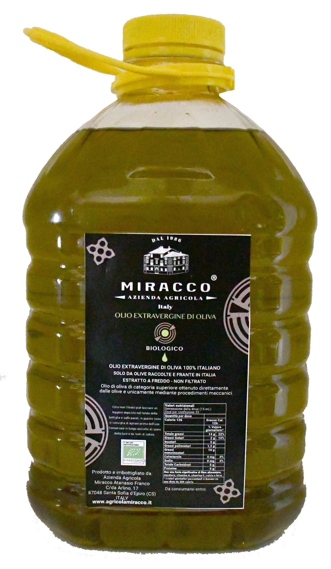 100% Italian Organic Olive Oil: Cold-Extracted in the Heart of Calabria